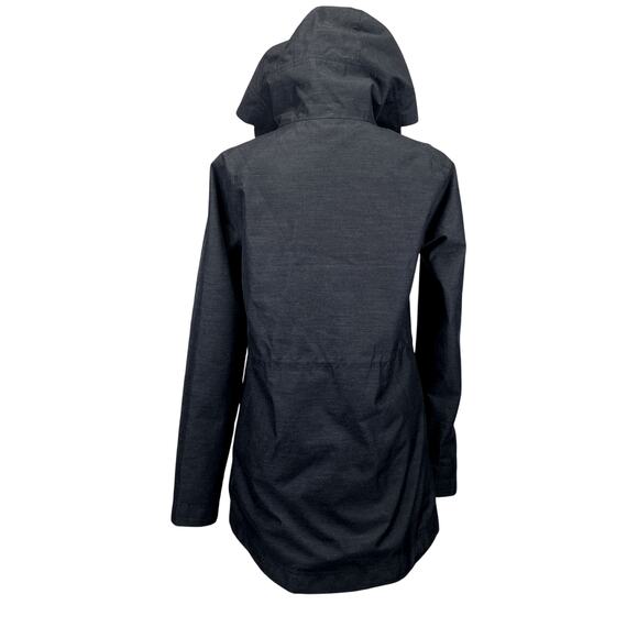 Lole Isabelle Jacket Black Womens XS Hooded Lightweight Packable Travel Raincoat - Picture 7 of 12